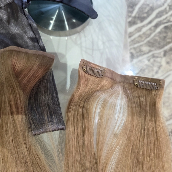 BEST BOMBAY seamless Thinning Hair Fill-ins Ash Brown 8 extentions - Picture 8 of 8